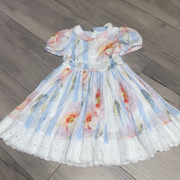 FLORAL PRINT COTTON MINI DRESS - Picture 4 of 14